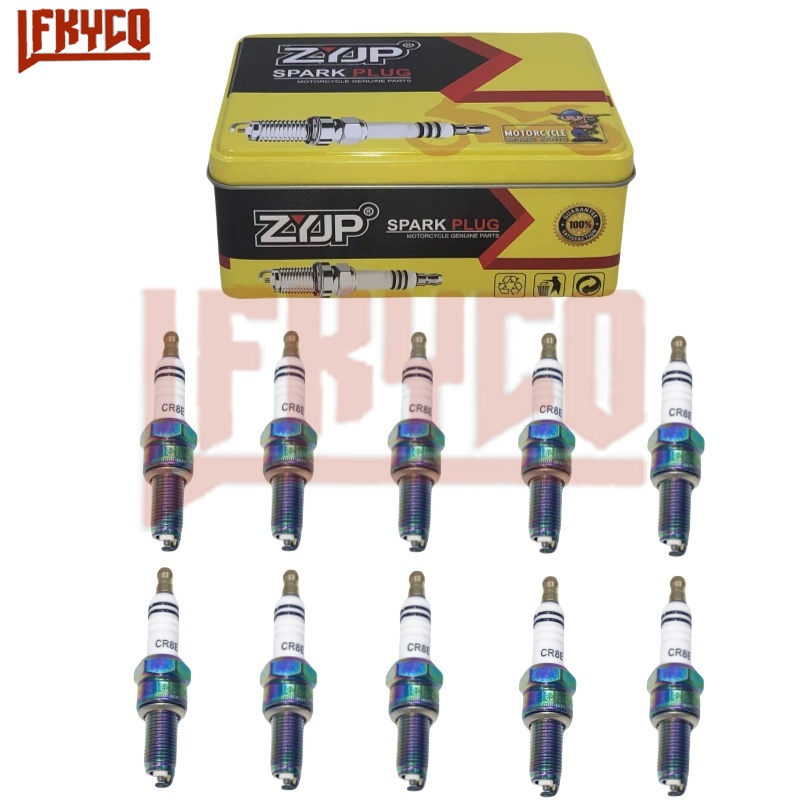 Motorcycle Spark Plug - 10 buah CR8E Iridium obor busi
