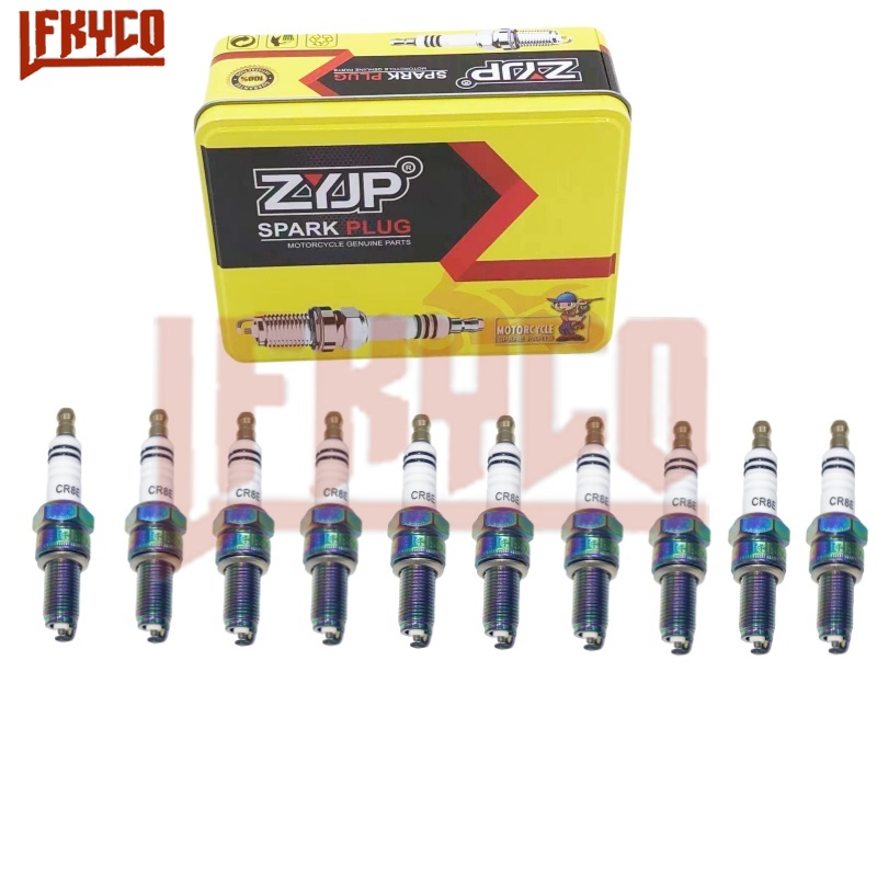 10 buah CR8E Iridium obor busi - Motorcycle Spark Plug ulasan dan harga