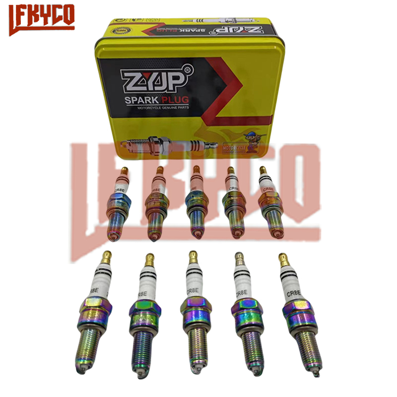 10 buah CR8E Iridium obor busi - Motorcycle Spark Plug ulasan dan harga